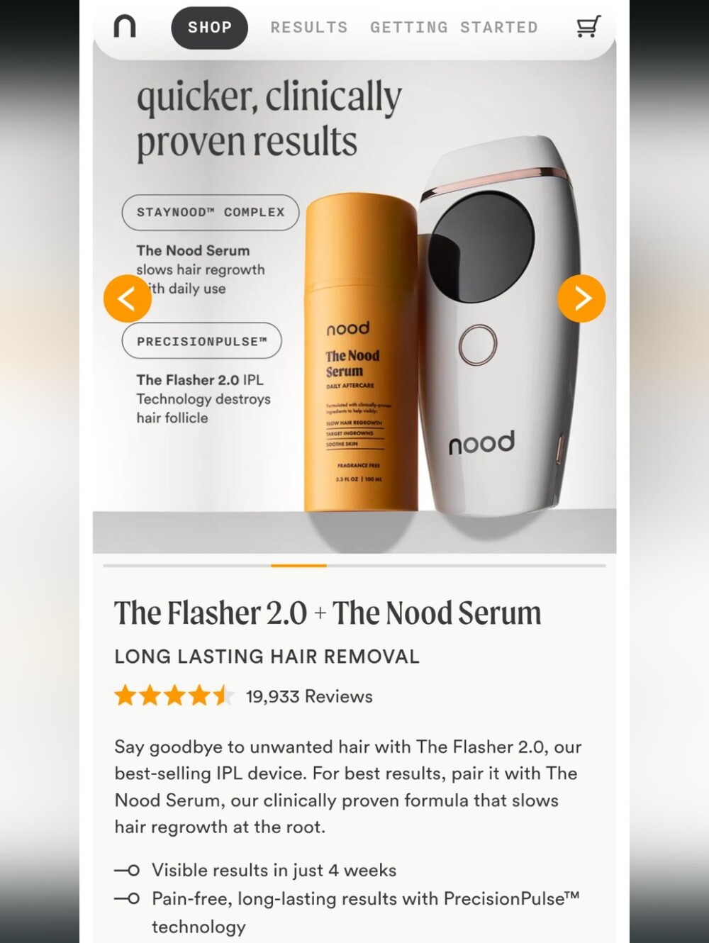 Nood The Flasher 2.0 Hair Removal IPL Device - Picture 6 of 8